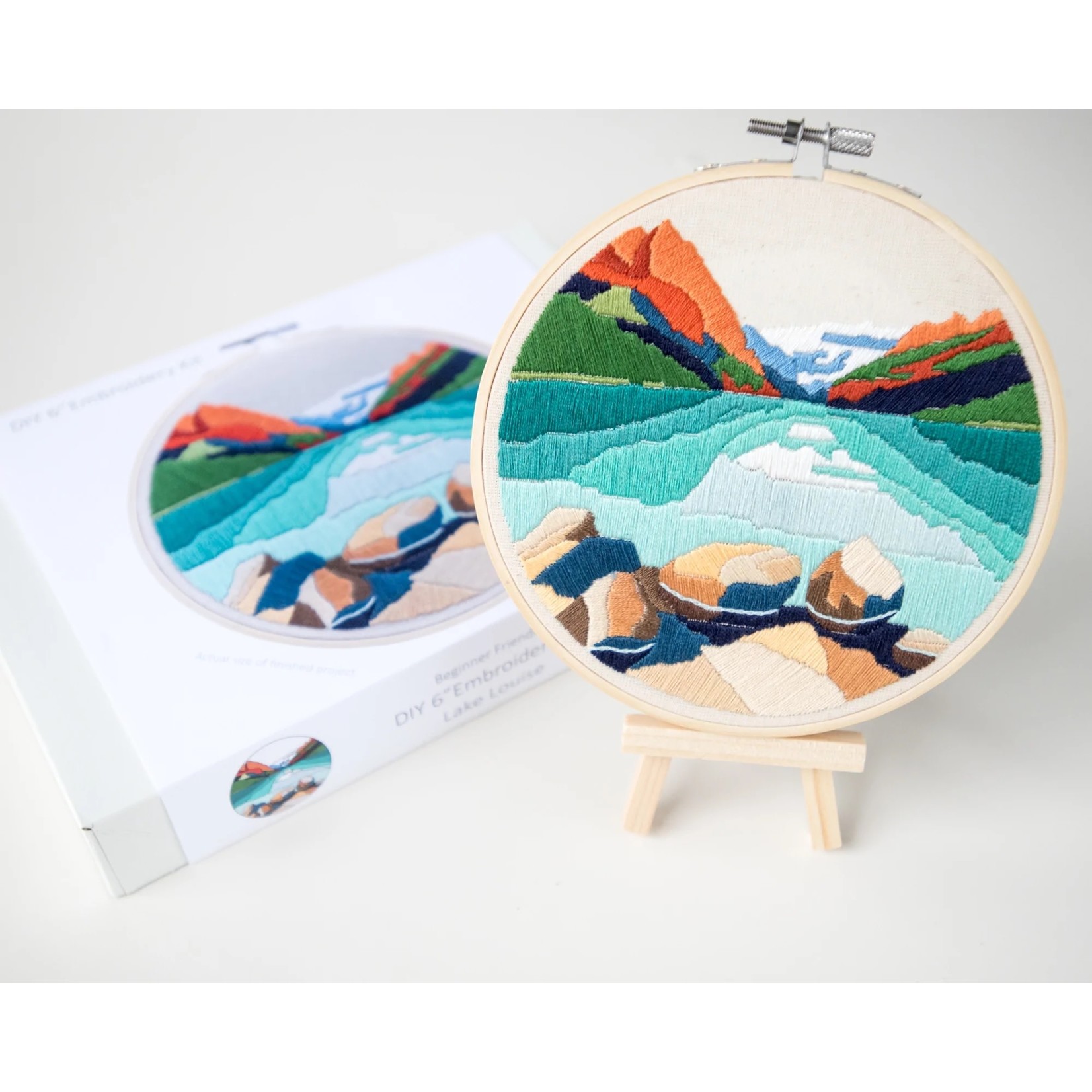 Anna Angiel Embroidery Kit - Lake Louise - Summer