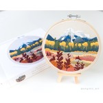 Anna Angiel Embroidery Kit - Mount Robson - Autumn