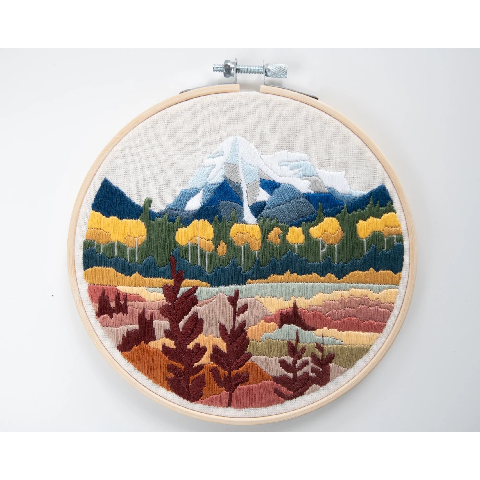Anna Angiel Embroidery Kit - Mount Robson - Autumn
