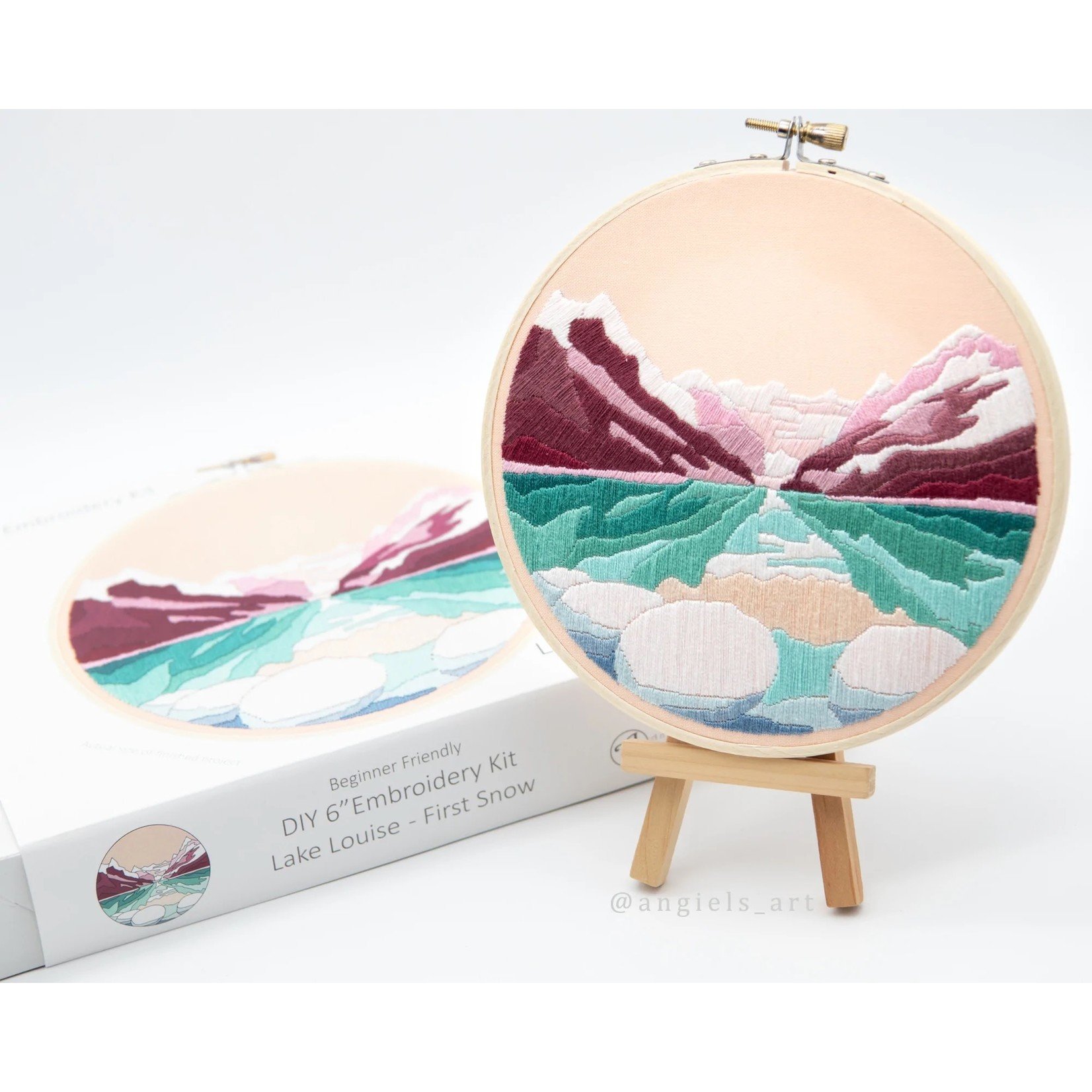 Anna Angiel Embroidery Kit - Lake Louise - First Snow
