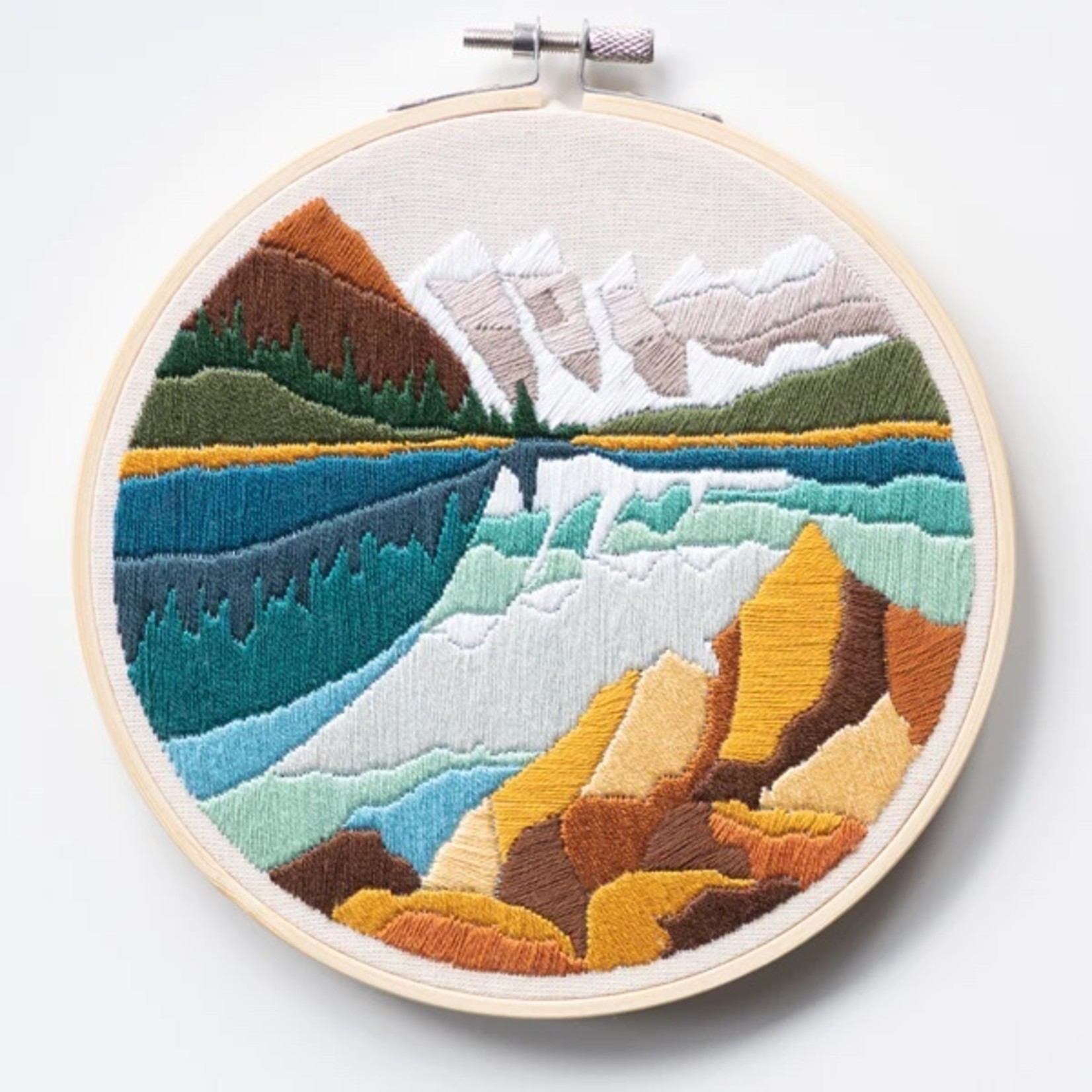 Anna Angiel Embroidery Kit - Moraine Lake