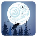 Indigenous Collection Coaster - Preston - Raven Moon