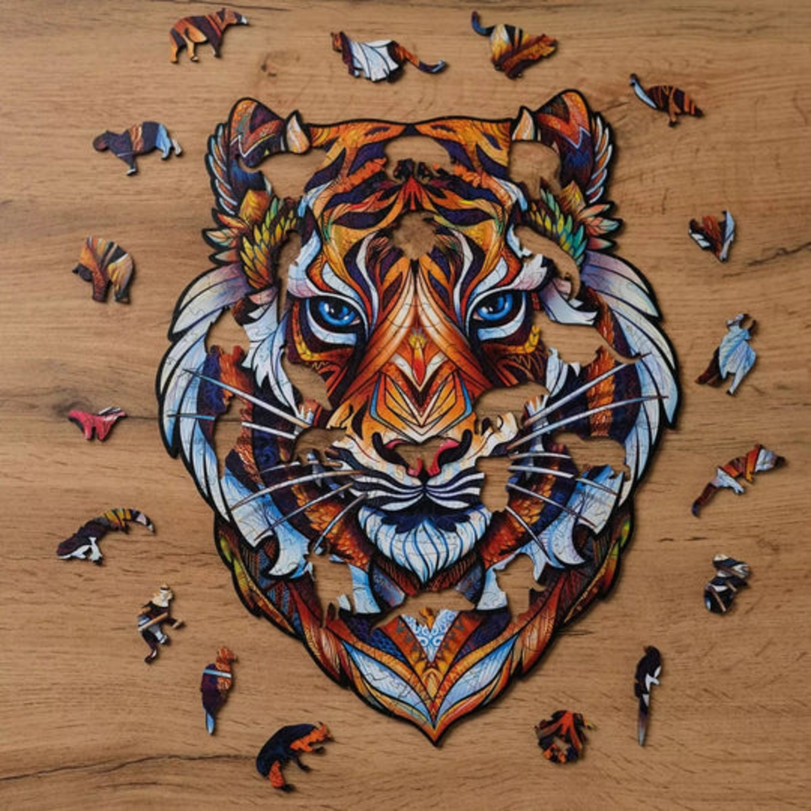 Unidragon Wood Puzzle - Lovely Tiger -