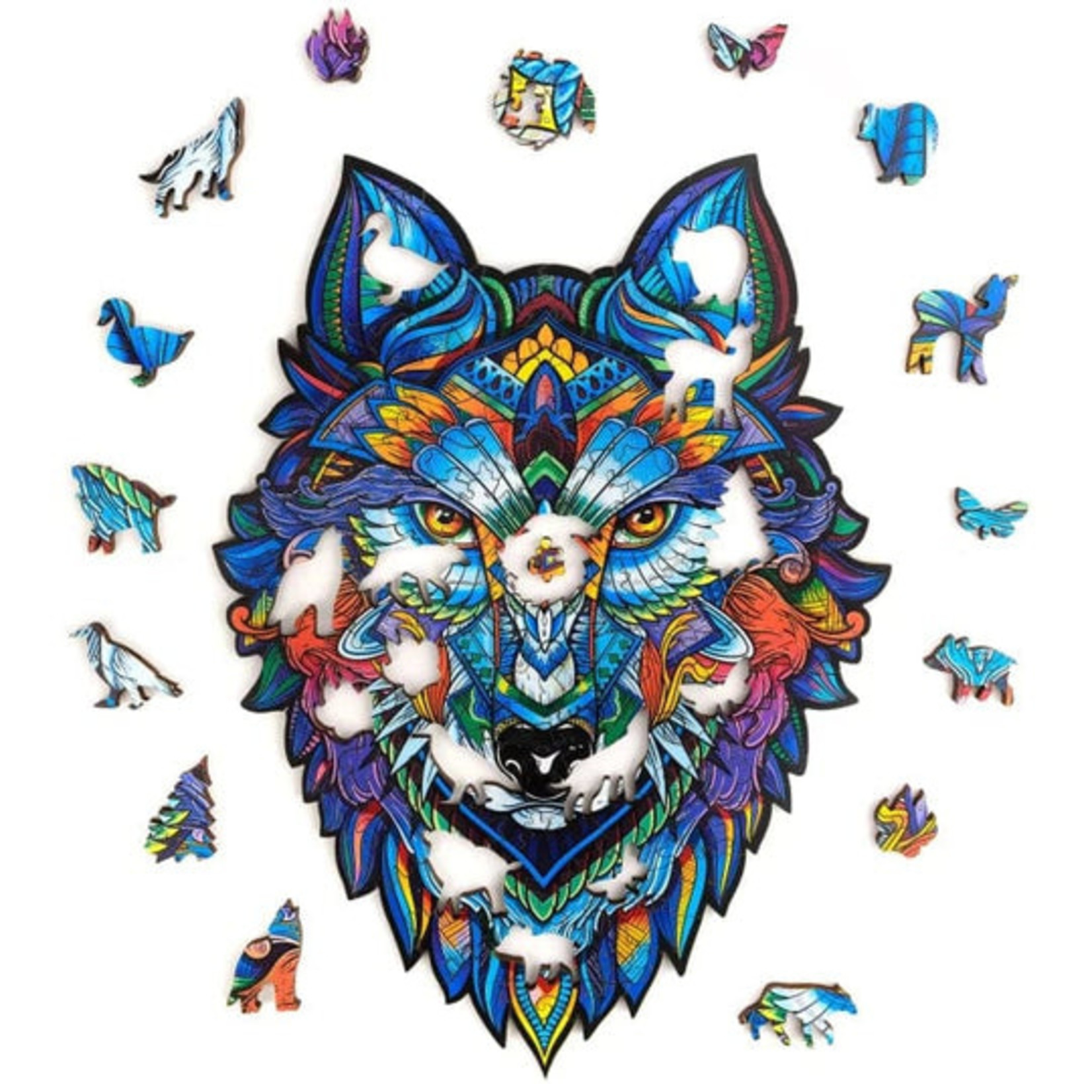 Unidragon Wood Puzzle - Majestic Wolf -