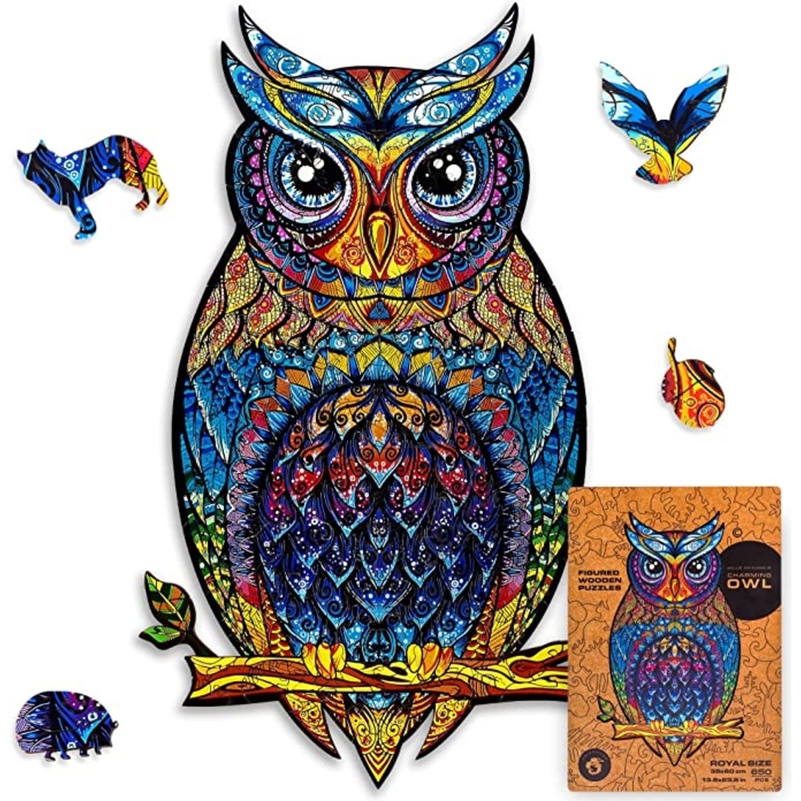 Unidragon Wood Puzzle - Charming Owl -