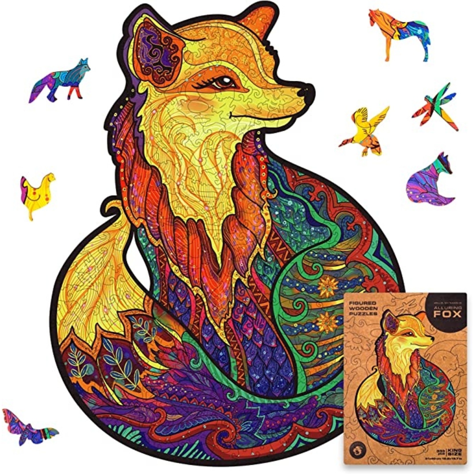 Unidragon Wood Puzzle - Alluring Fox Tail -