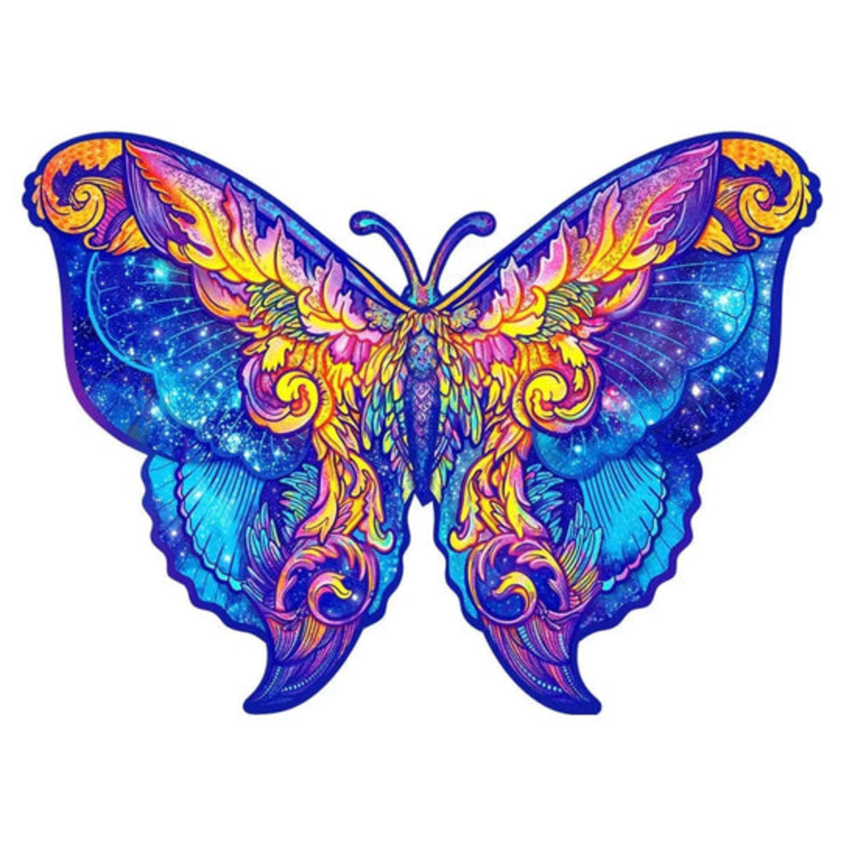 Unidragon Wood Puzzle - Intergalaxy Butterfly -