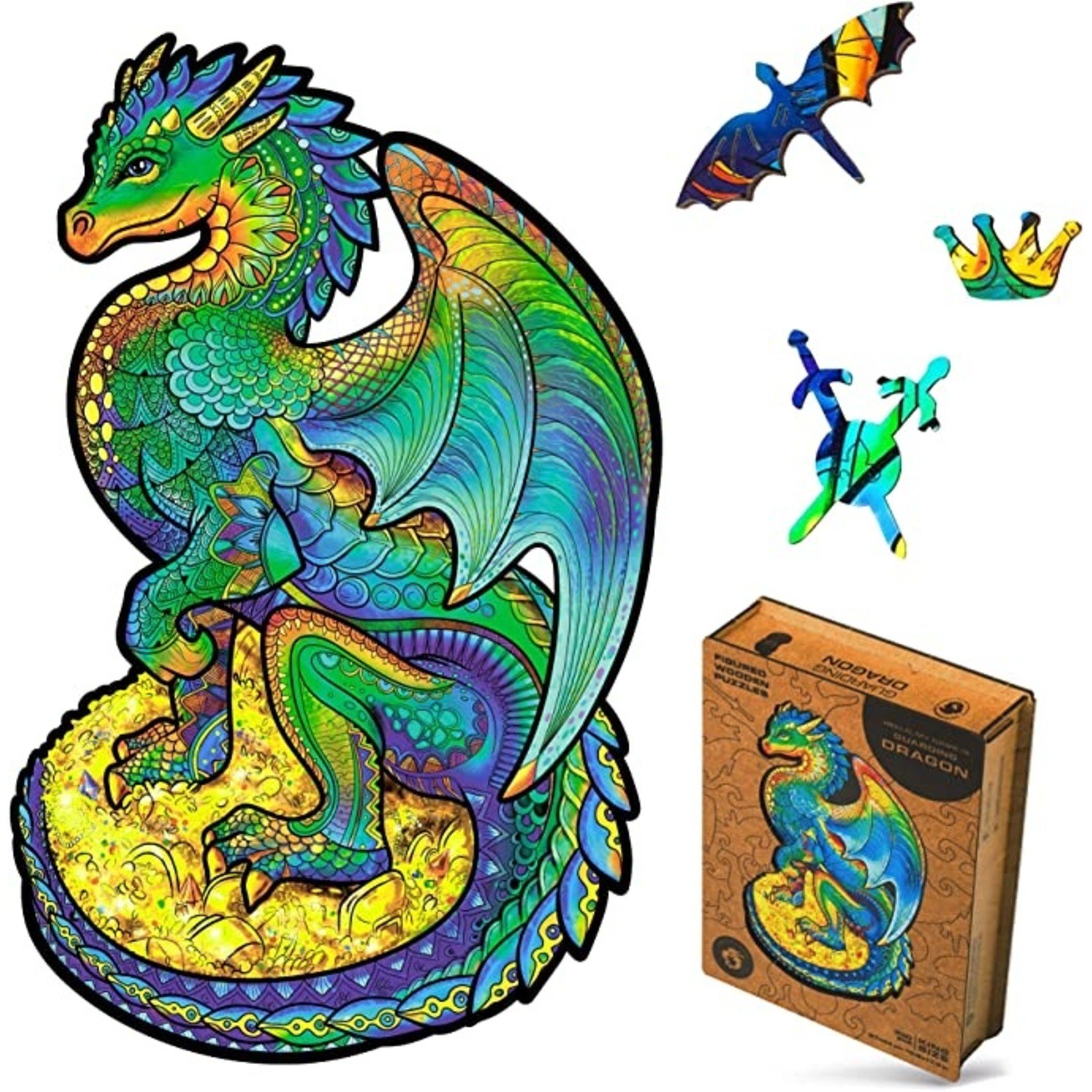 Unidragon Wood Puzzle - Guarding Dragon -