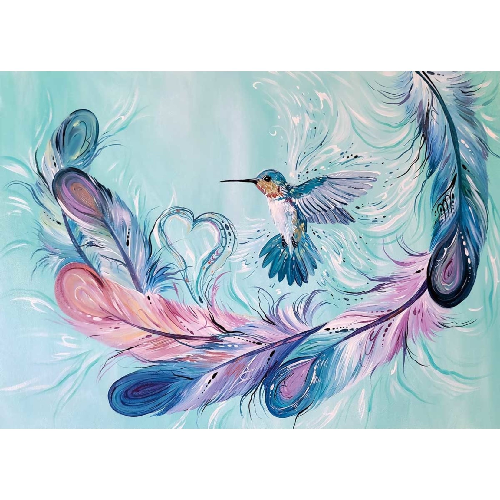 Indigenous Collection Art Card - Joseph - Hummingbird Feathers