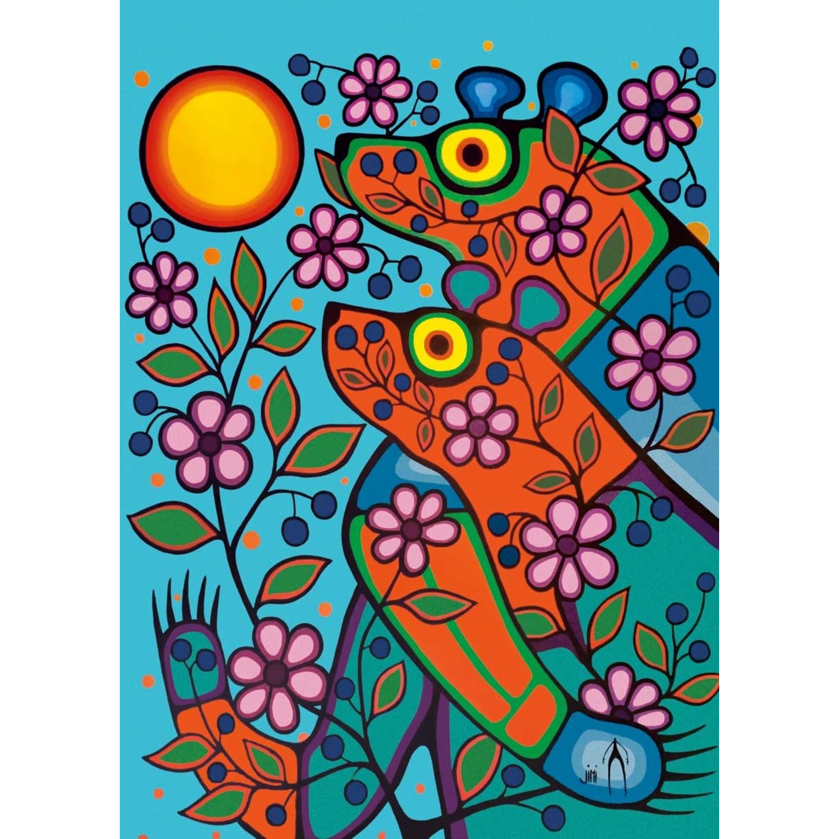 Indigenous Collection Art Card - Oskineegish - Together Forever