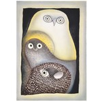 Indigenous Collection Art Card - Teevee - Owls in Moonlight