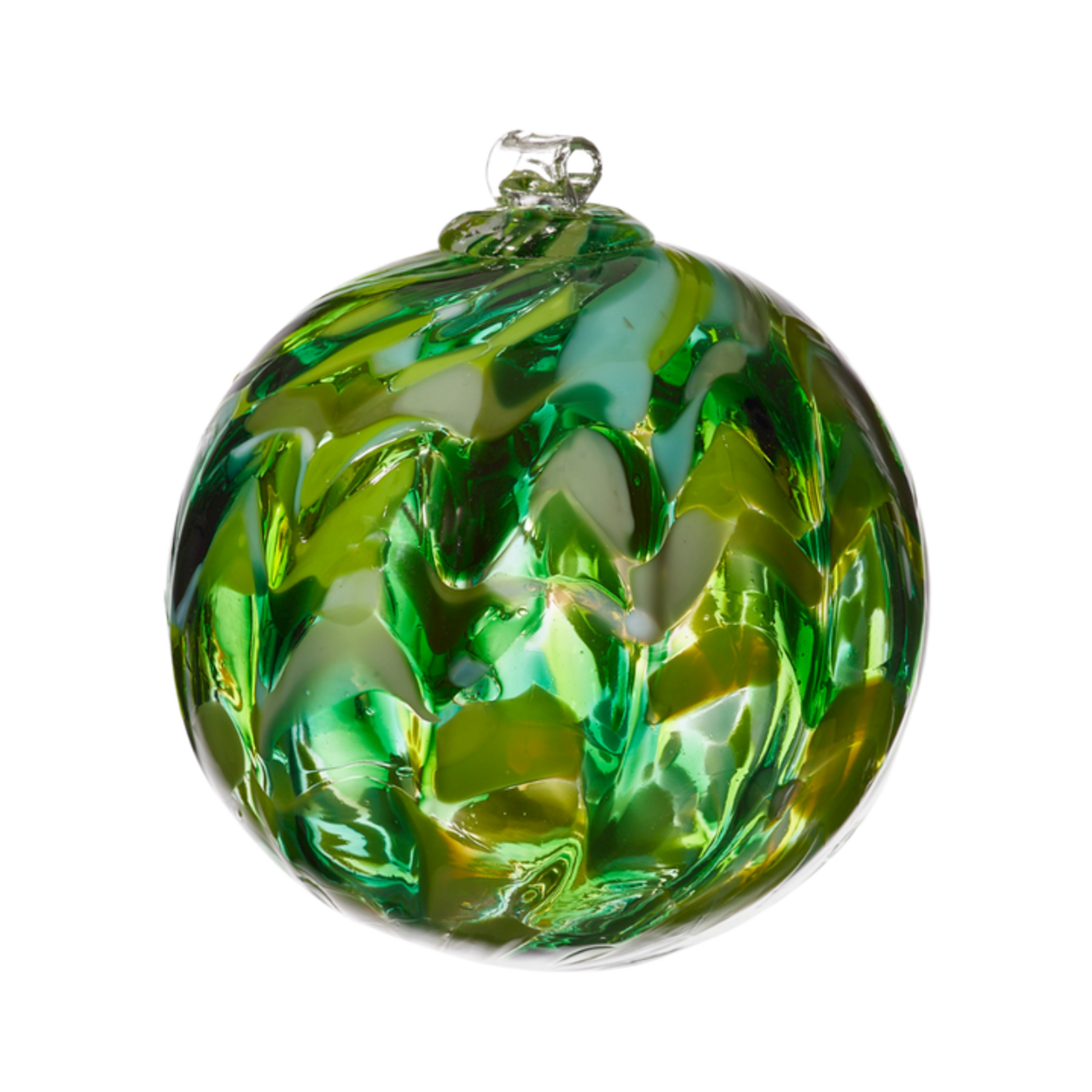Kitras Art Glass Orb Natures Whimsy -  6" -