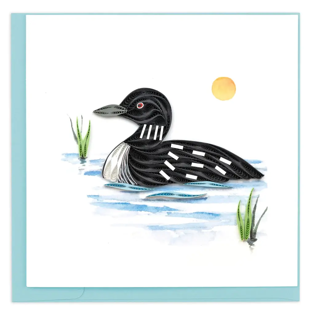 Quilling Card - Loon