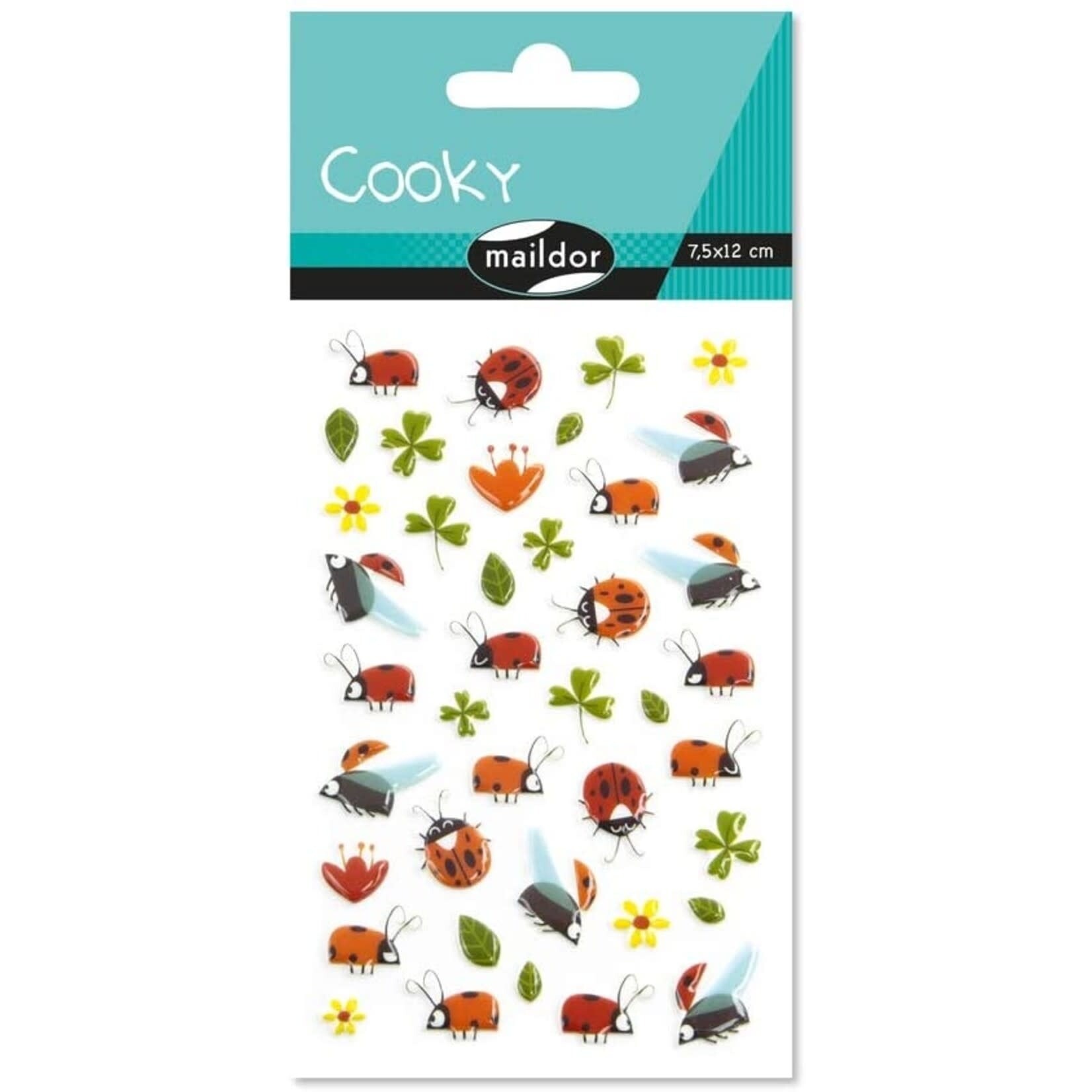 Cooky Sticker Sheet - Ladybugs