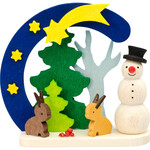 Graupner Ornament - Snowman Arch - Rabbits & Tree