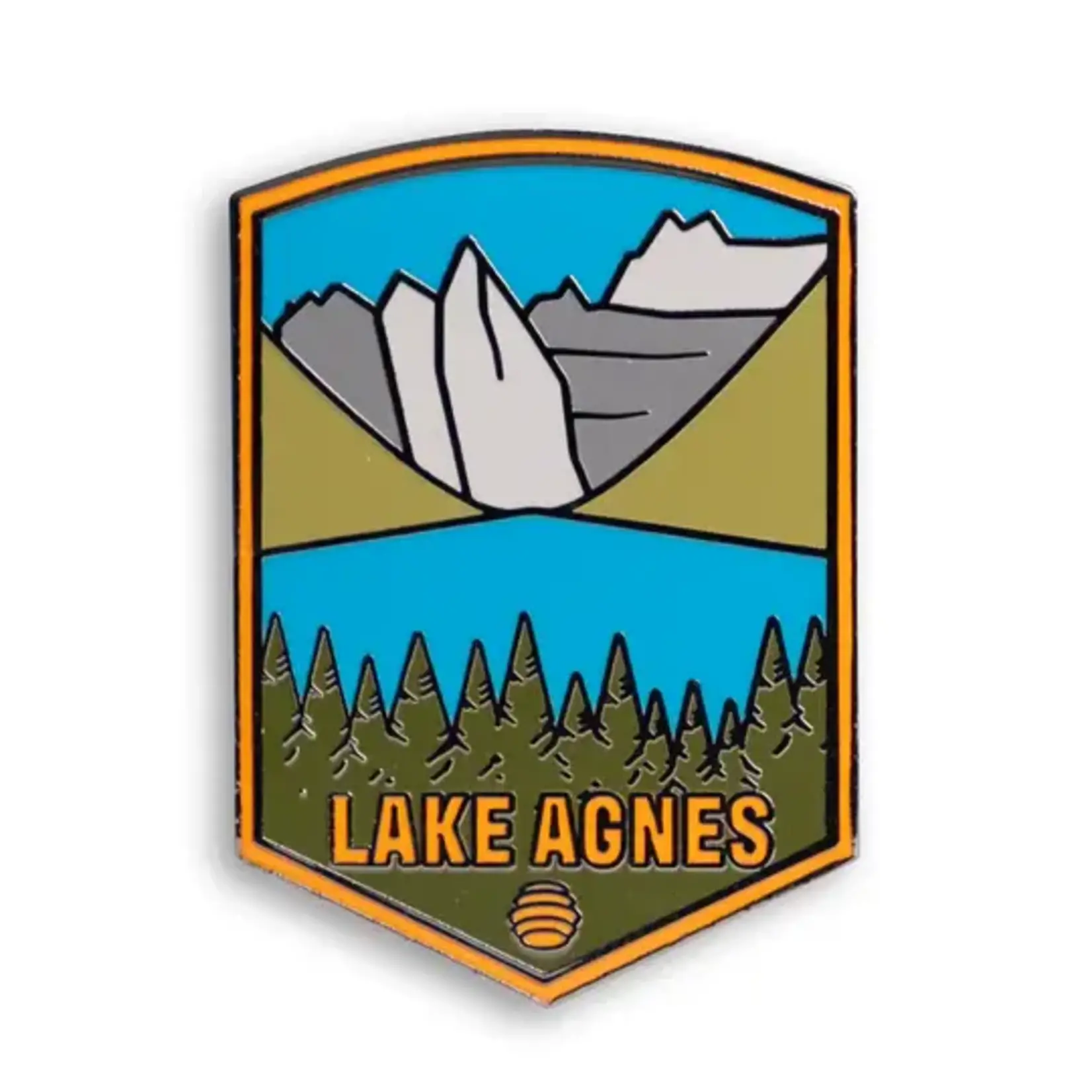 Peak Pins Enamel Pin - Lake Agnes