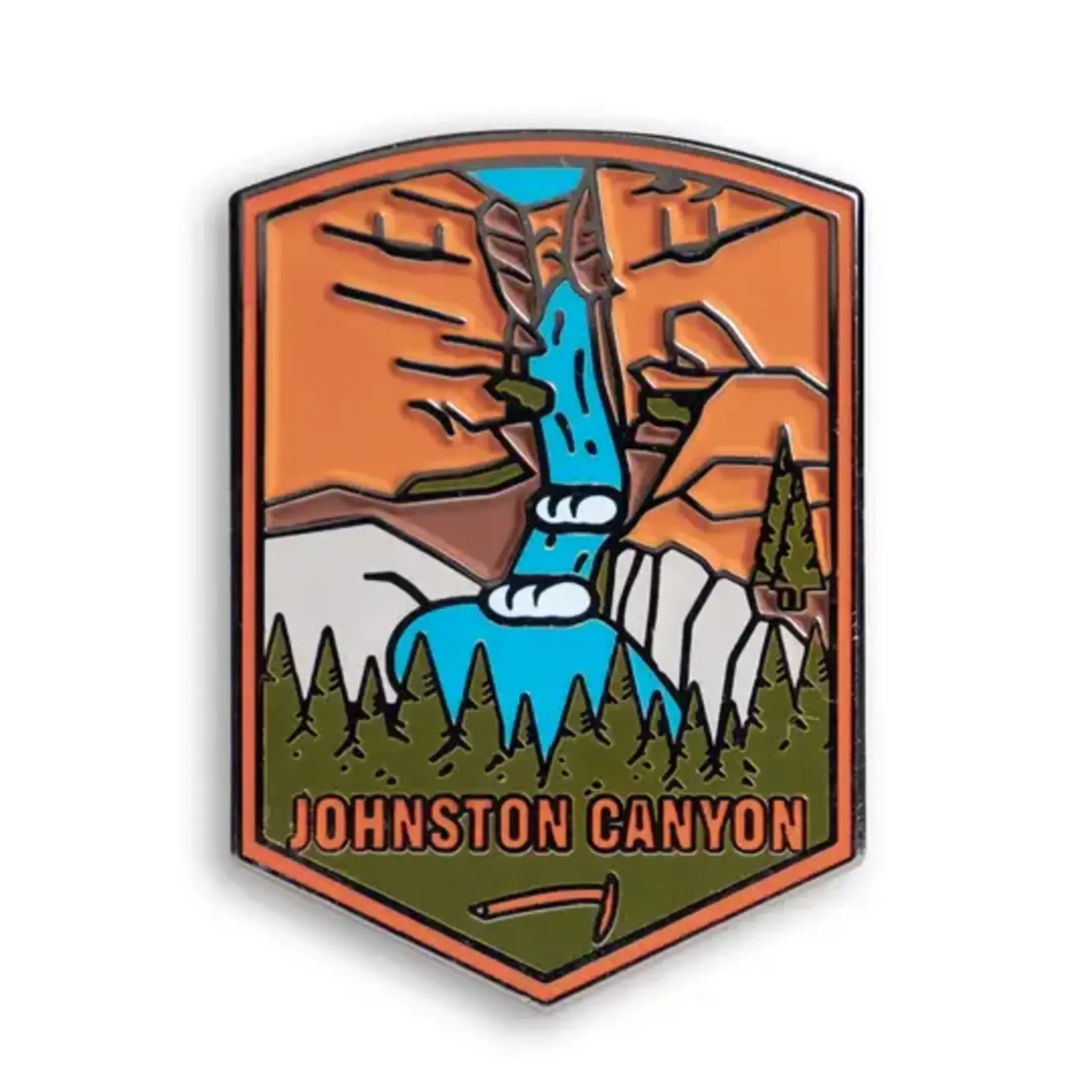 Peak Pins Enamel Pin - Johnston Canyon