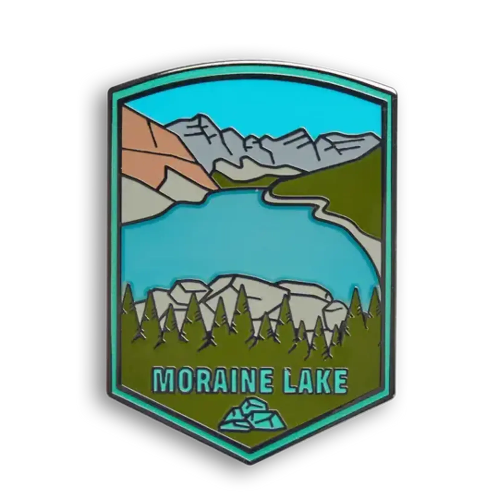 Peak Pins Enamel Pin - Moraine Lake