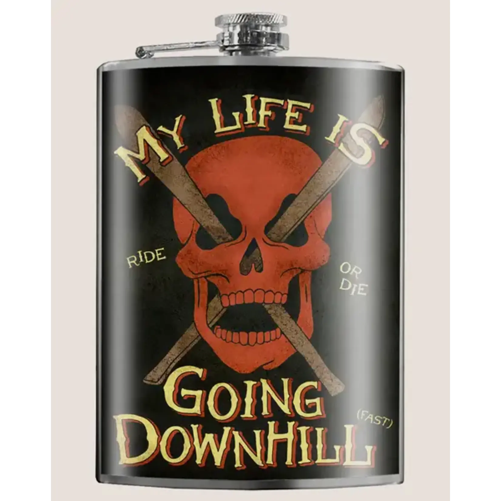 Trixie & Milo Flask 8oz - My Life is Going Downhill