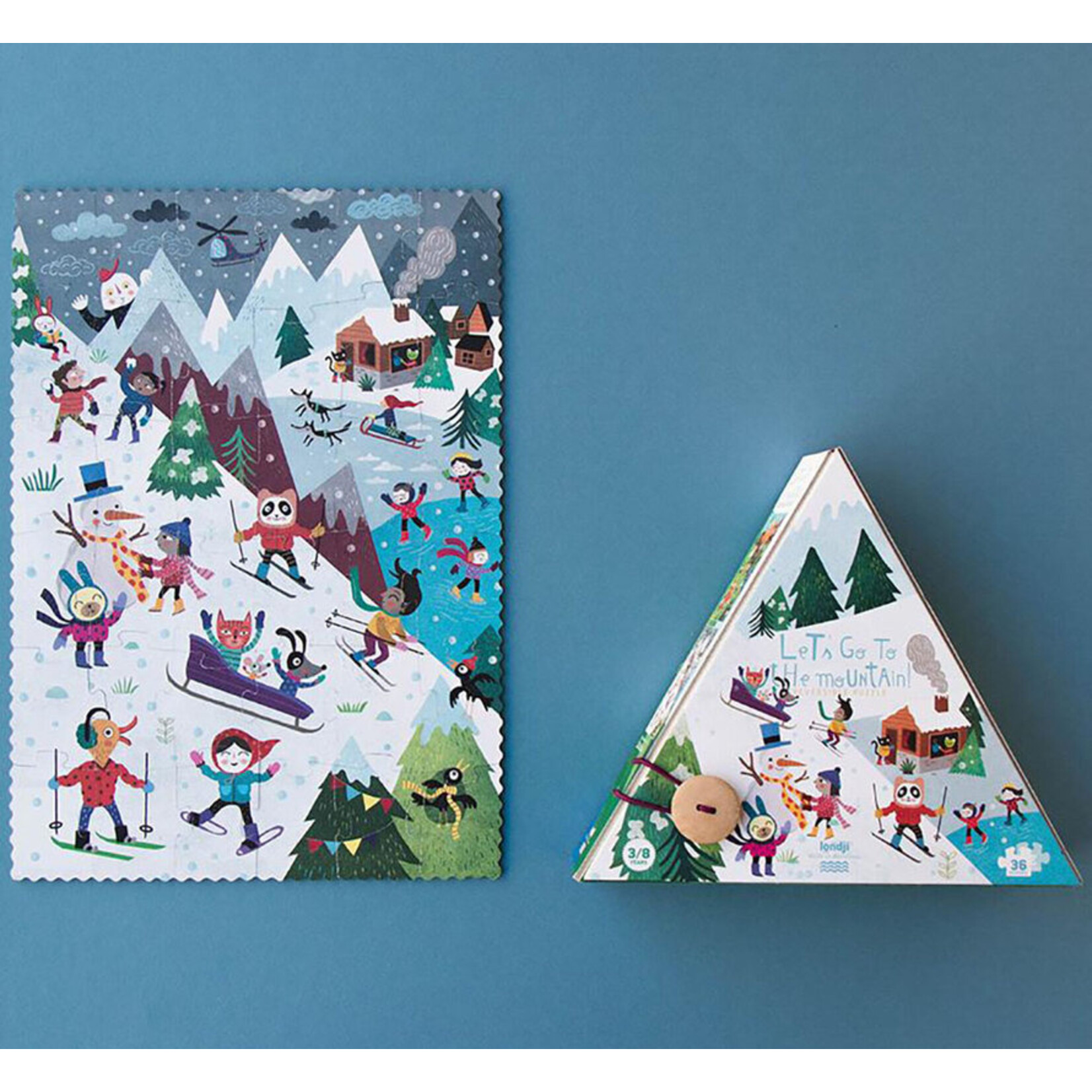 Londji Reversible Puzzle - Let's Go To the Mountain!