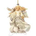 Jim Shore JS Orn - Woodland Angel w/Husky