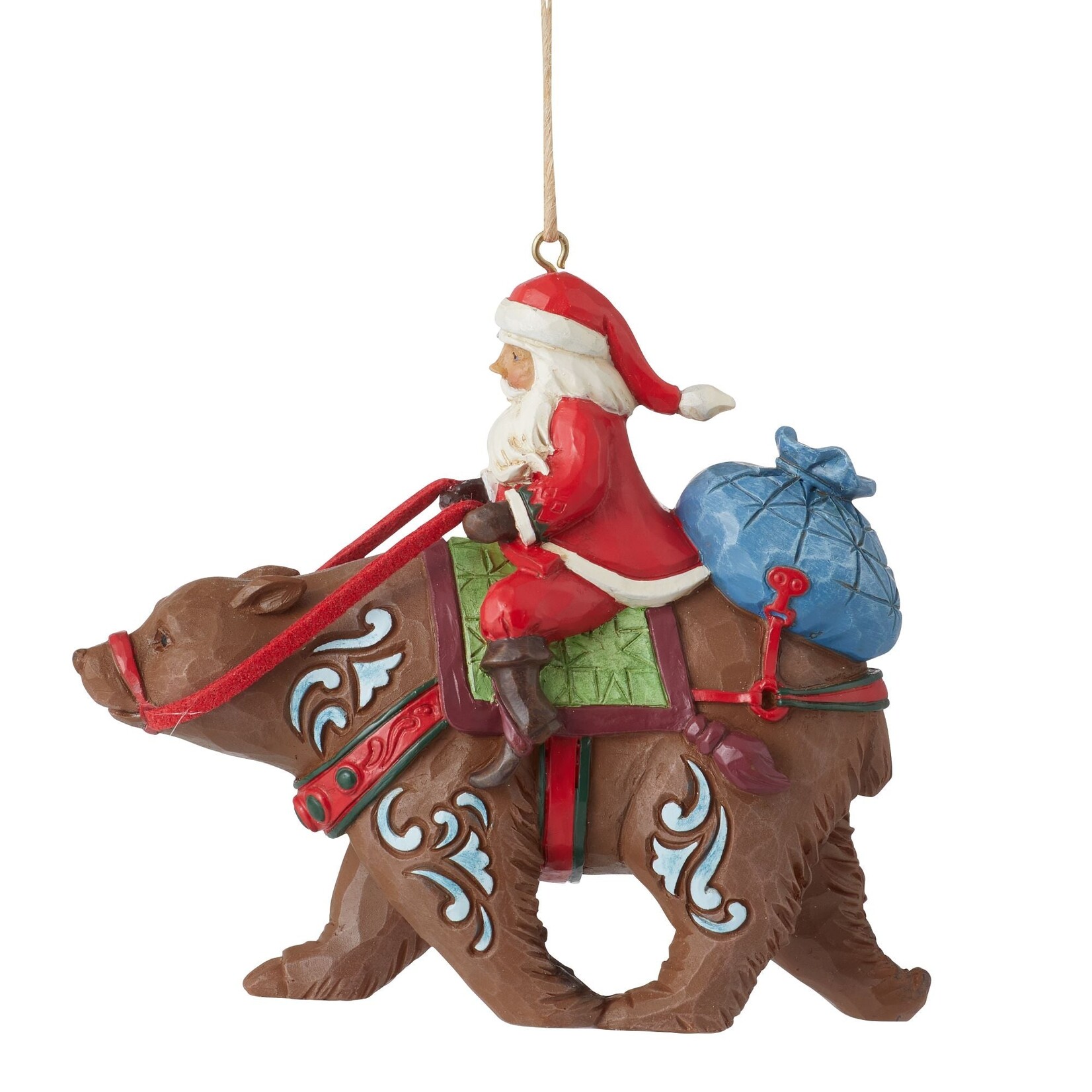 Jim Shore JS Orn - Santa Riding a Bear