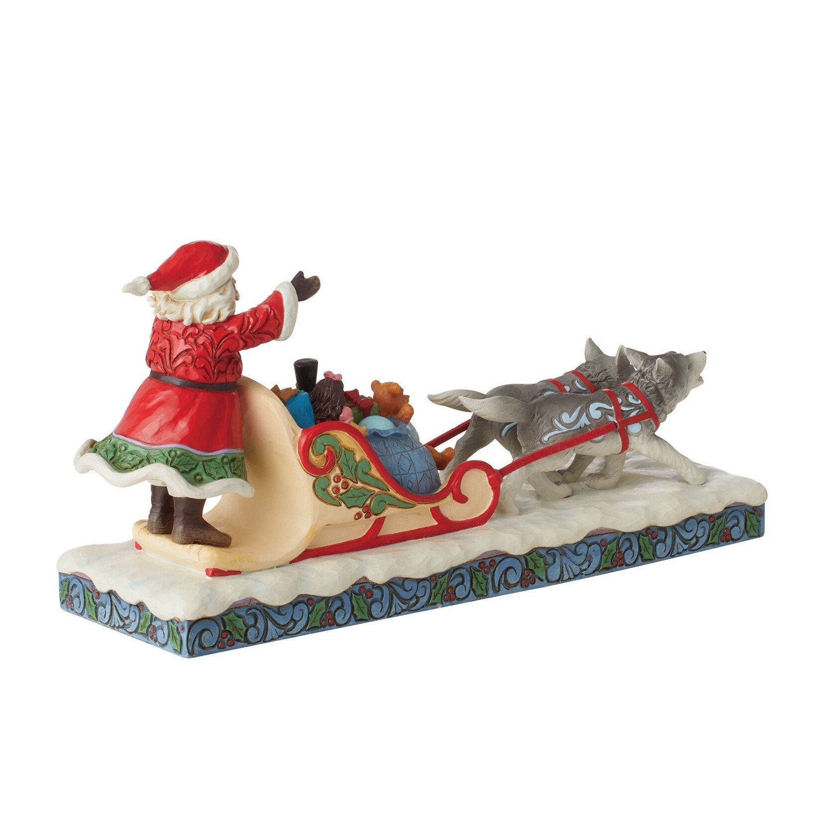 Jim Shore JS Fig - Dog Sledding Santa