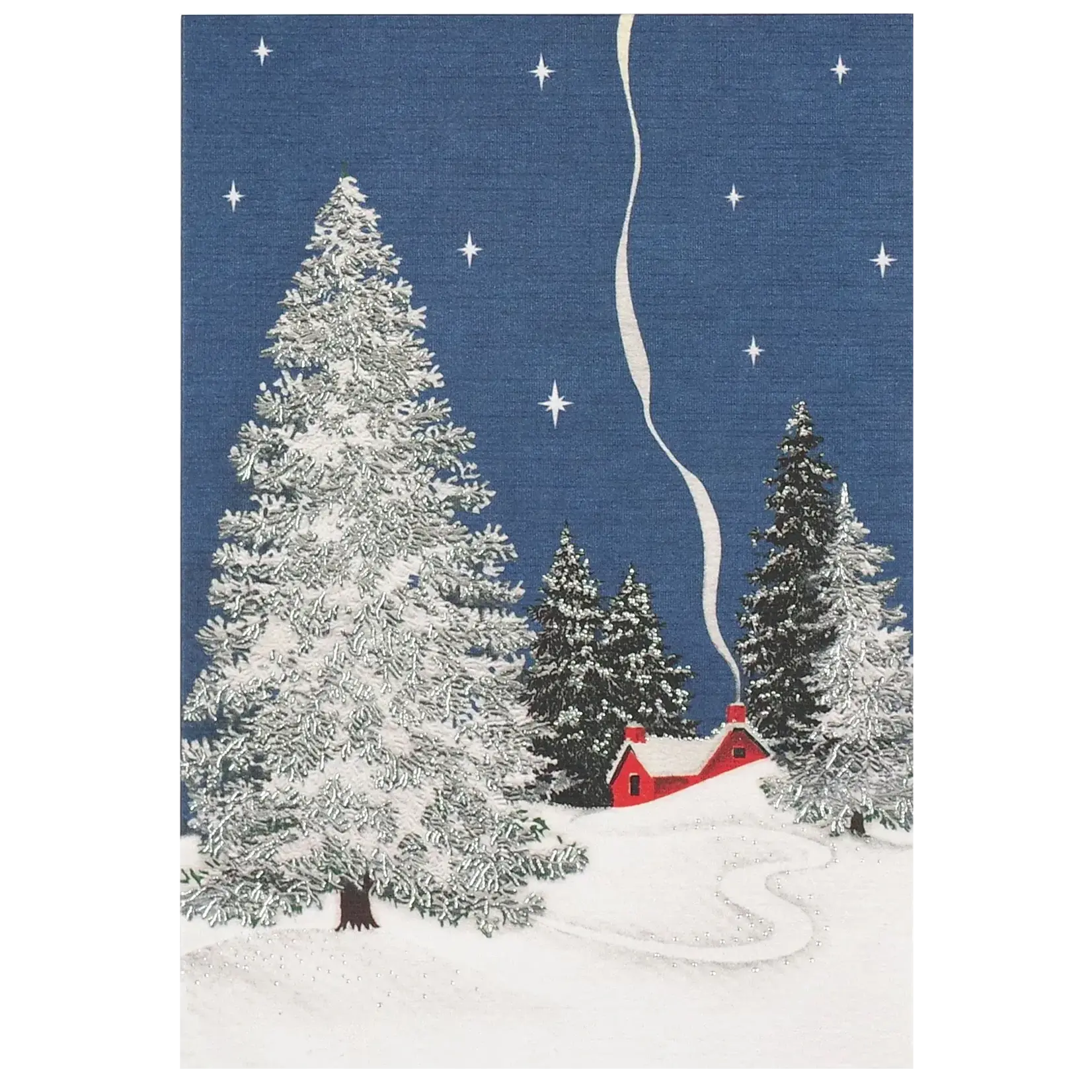 Peter Pauper Press Boxed Notecard - Winter Cottage