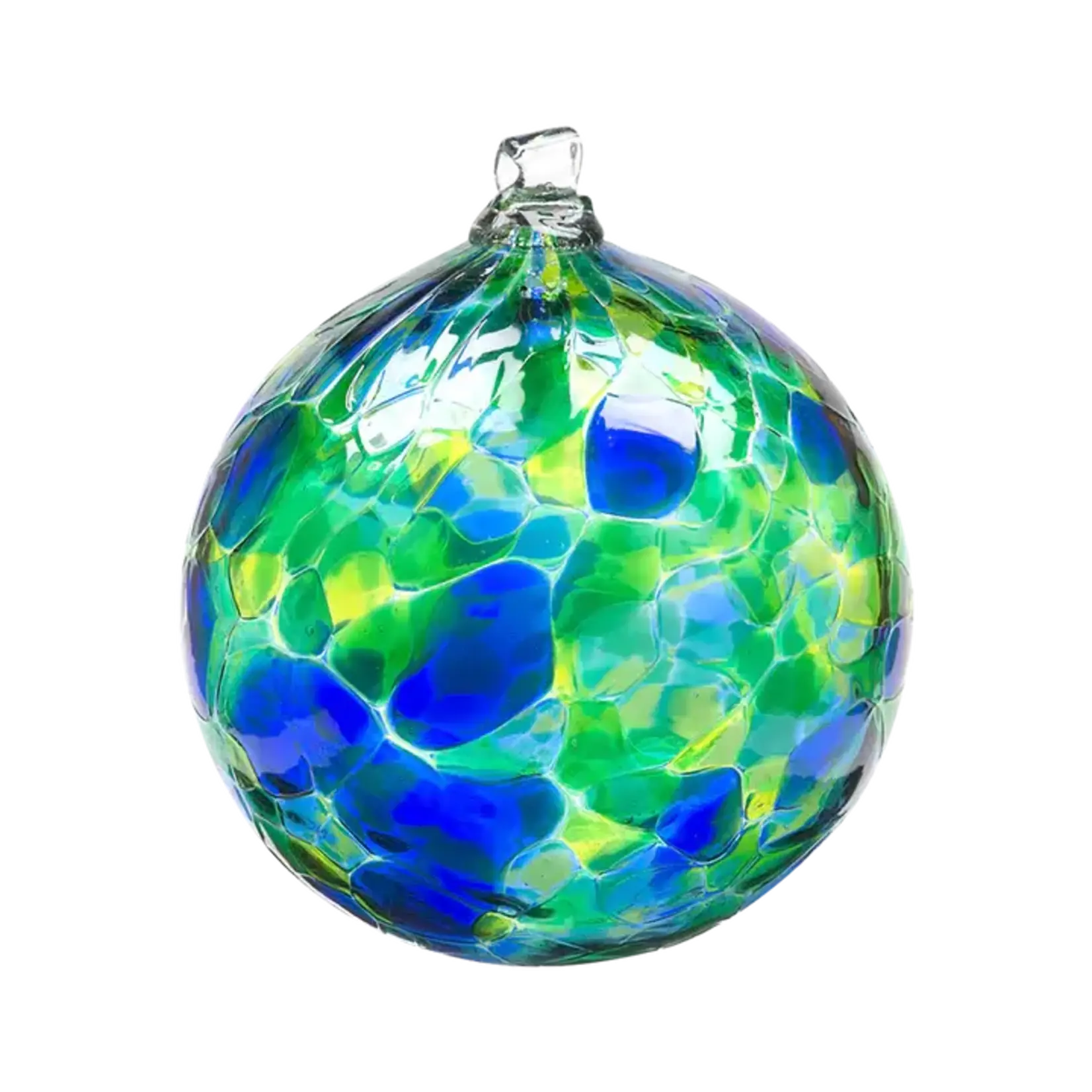 Kitras Art Glass Calico Ball - 2"