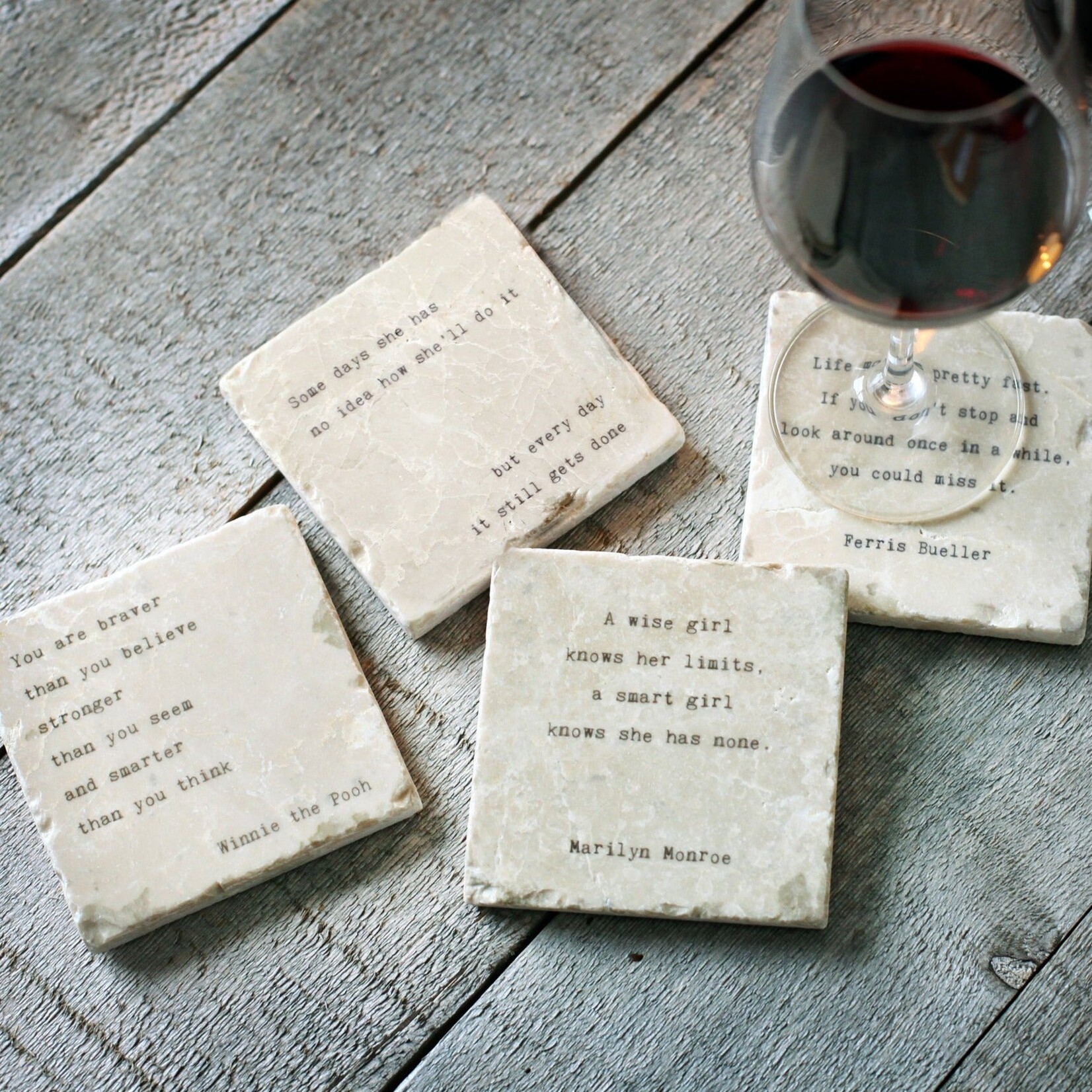 Marble Coaster - Well Behaved Women