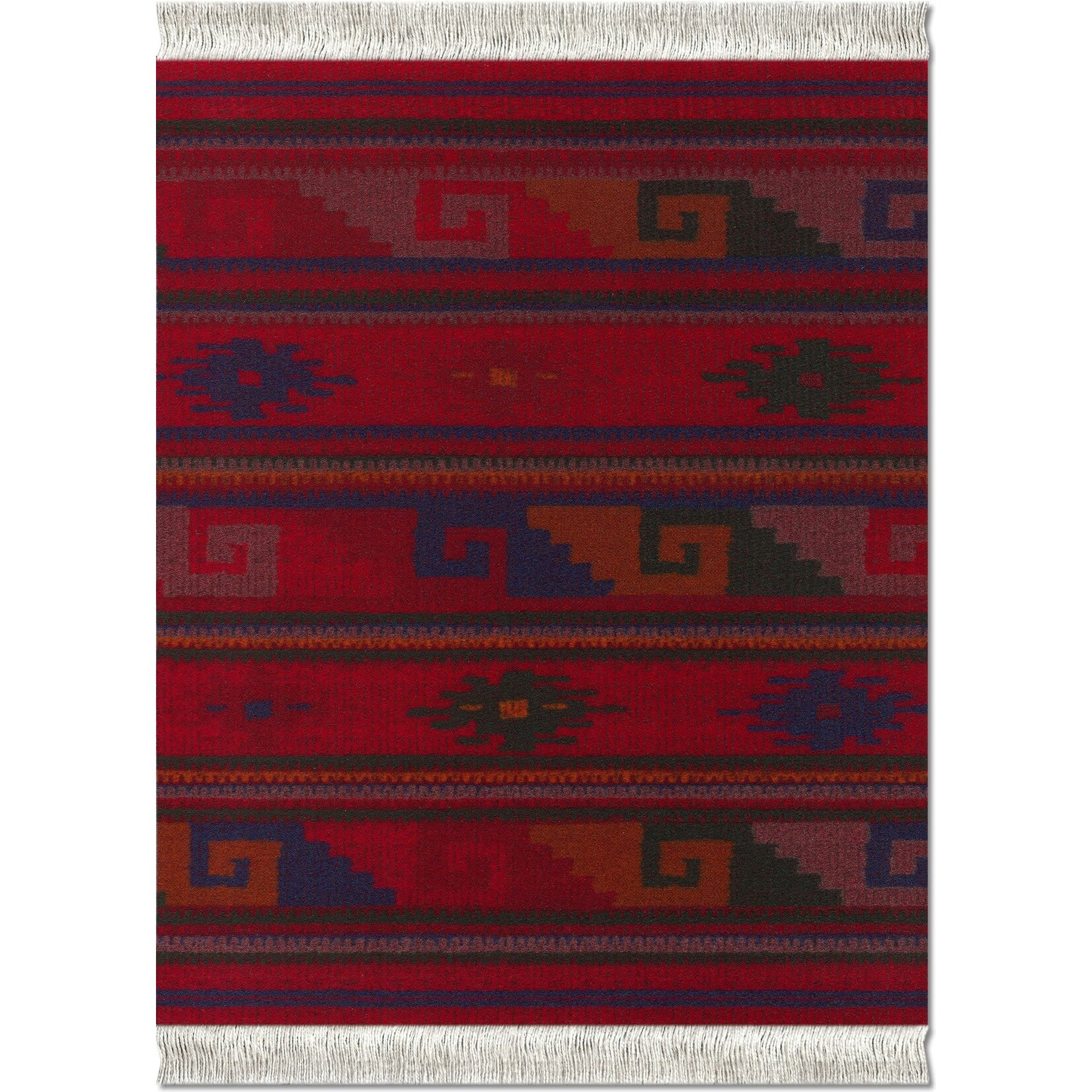 Mouse Rug Mouse Rug - Deep Red Zapotec