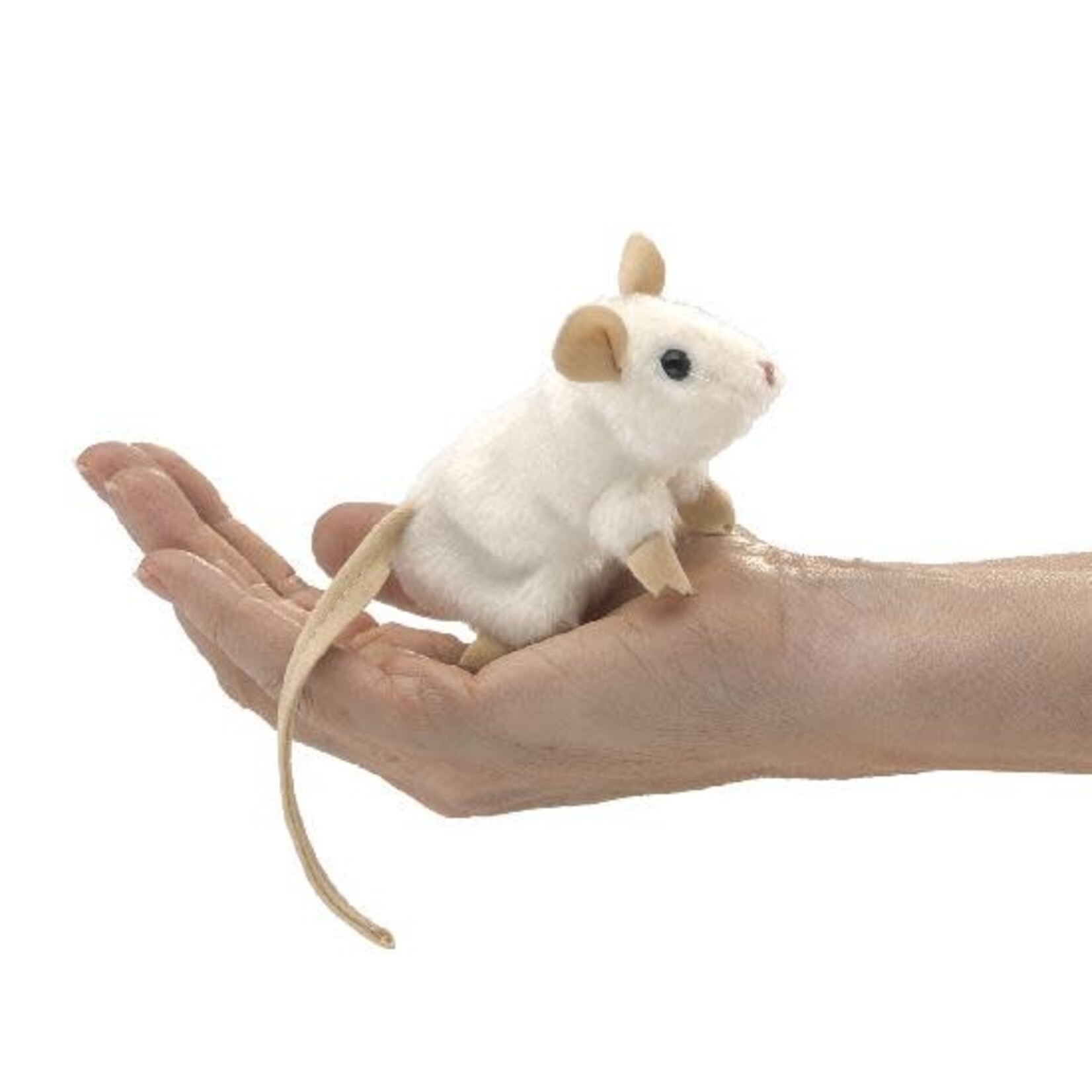 Folkmanis Puppets Finger Puppet - White Mouse