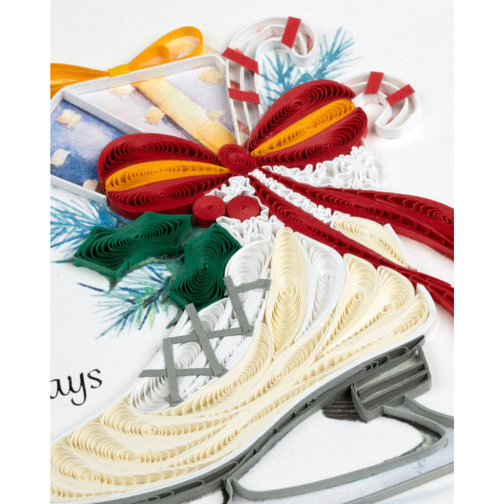 Quilling Card Quilling Card - Winter Skates