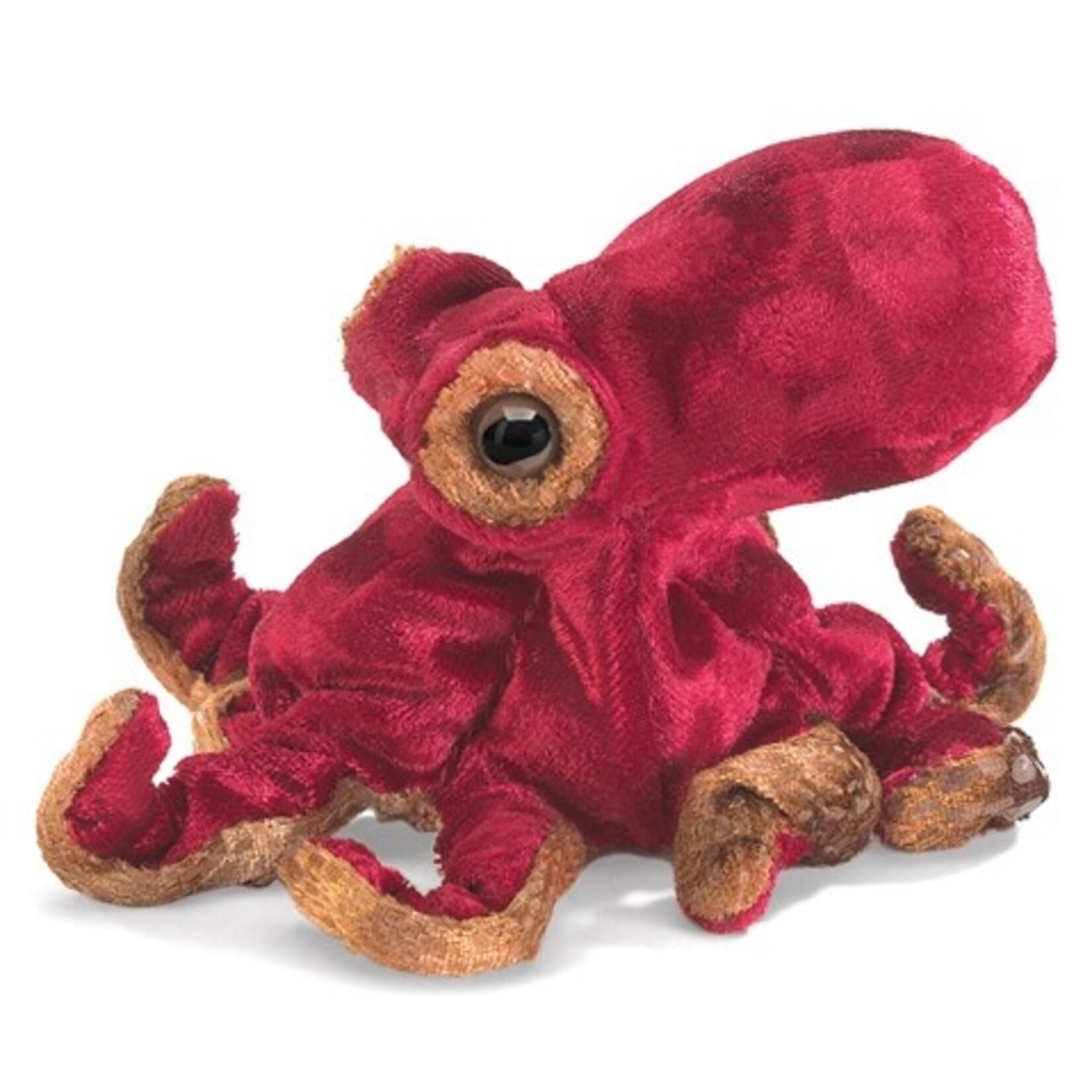 Folkmanis Puppets Finger Puppet - Mini Red Octopus