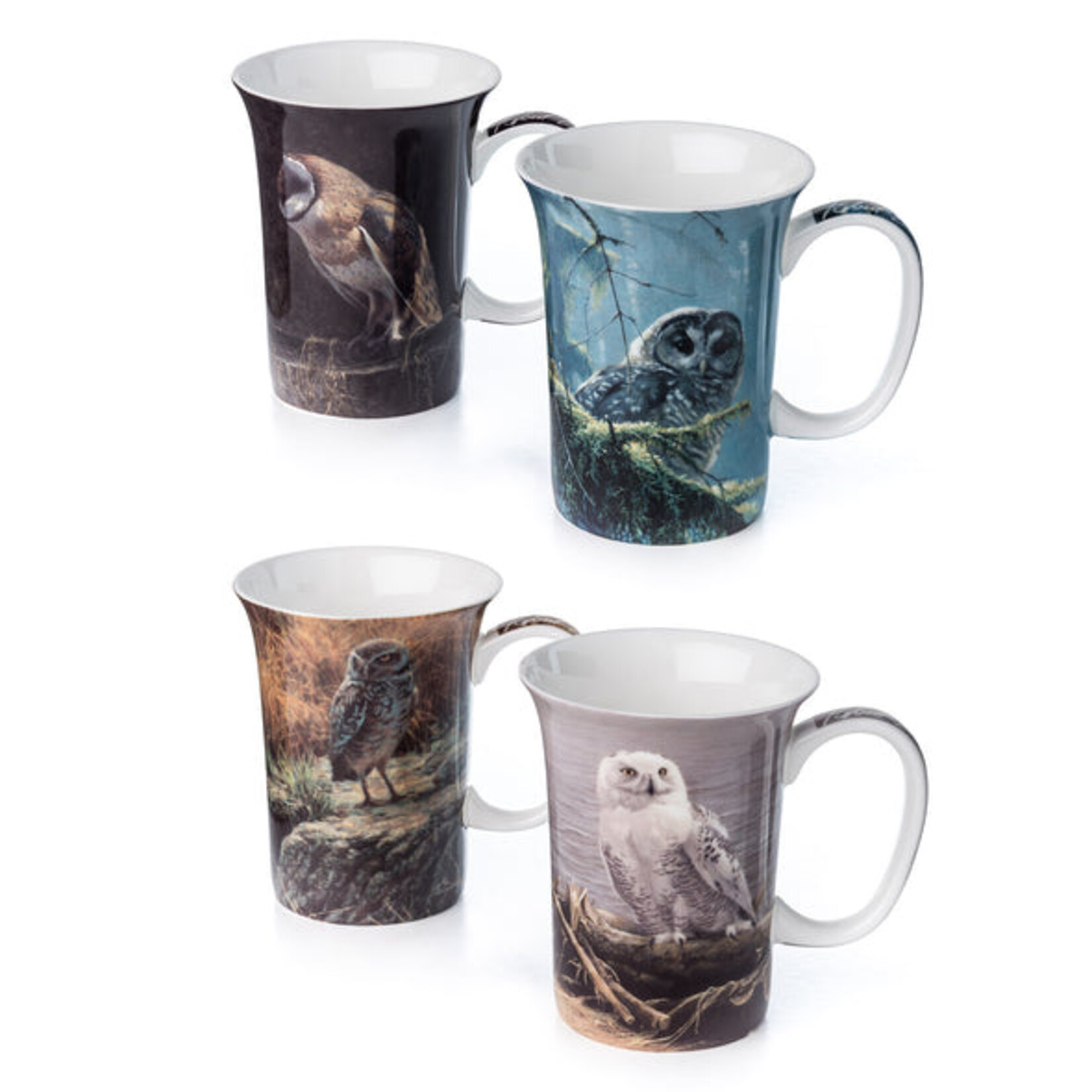 McIntosh Mug 4pc Set - Bateman - Owls