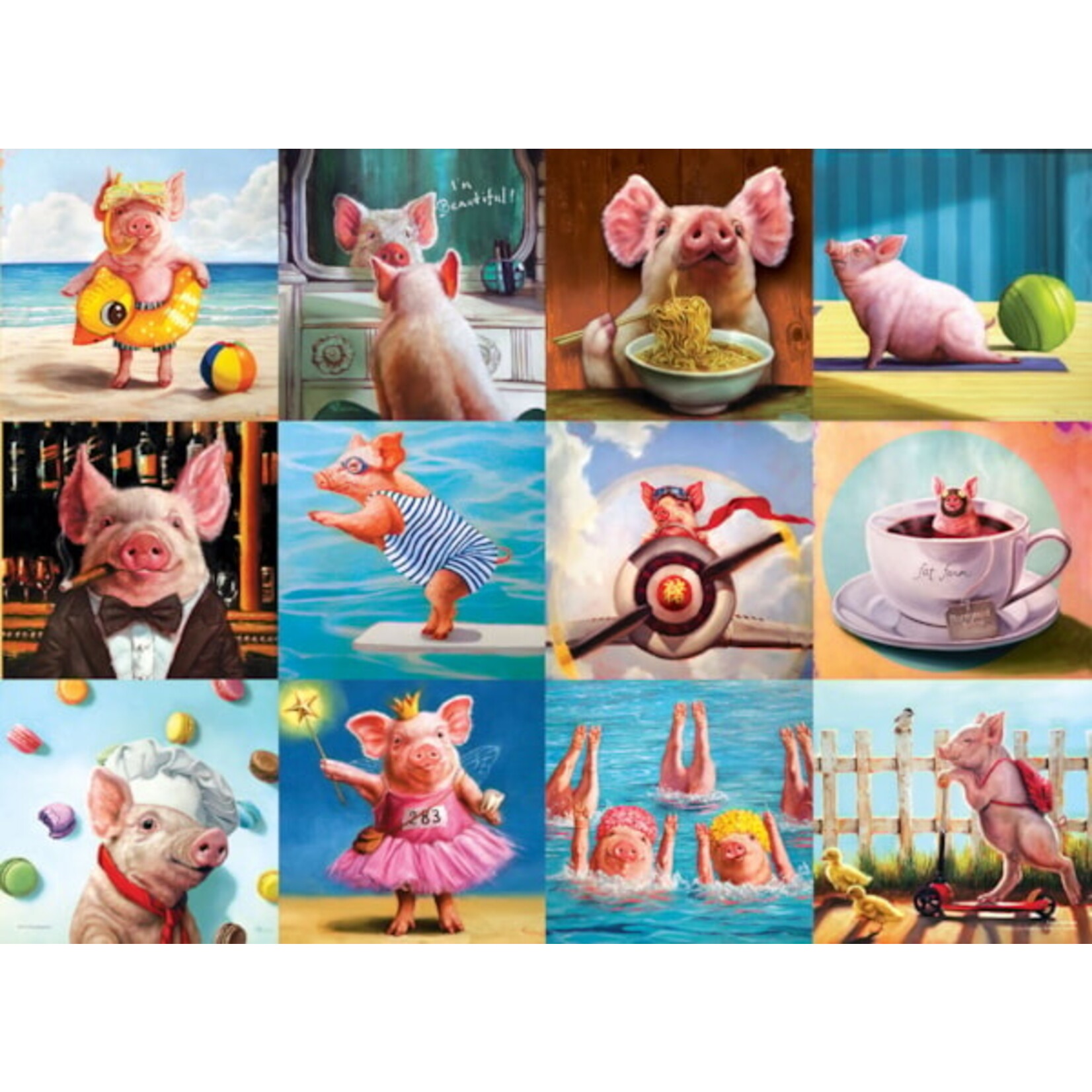 Puzzle - Funny Pigs