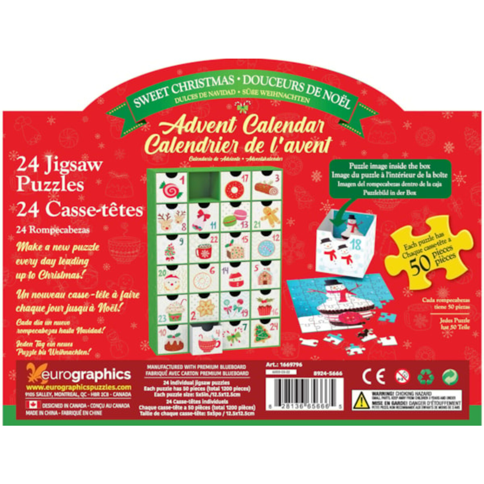 Advent Calendar Puzzles - Sweet Christmas