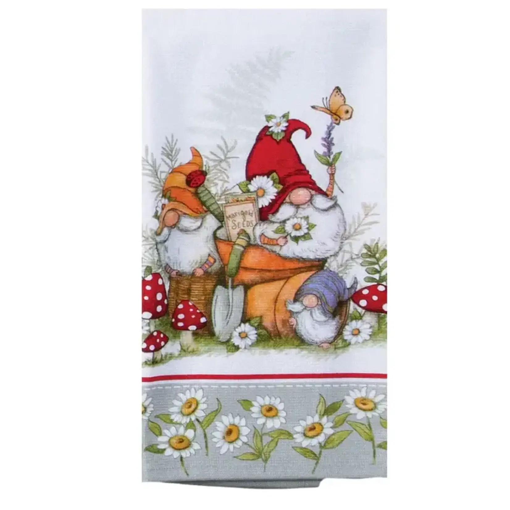 Kay Dee Tea Towel - Garden Daisy Border