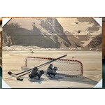 Wood Sign - Hockey Gear