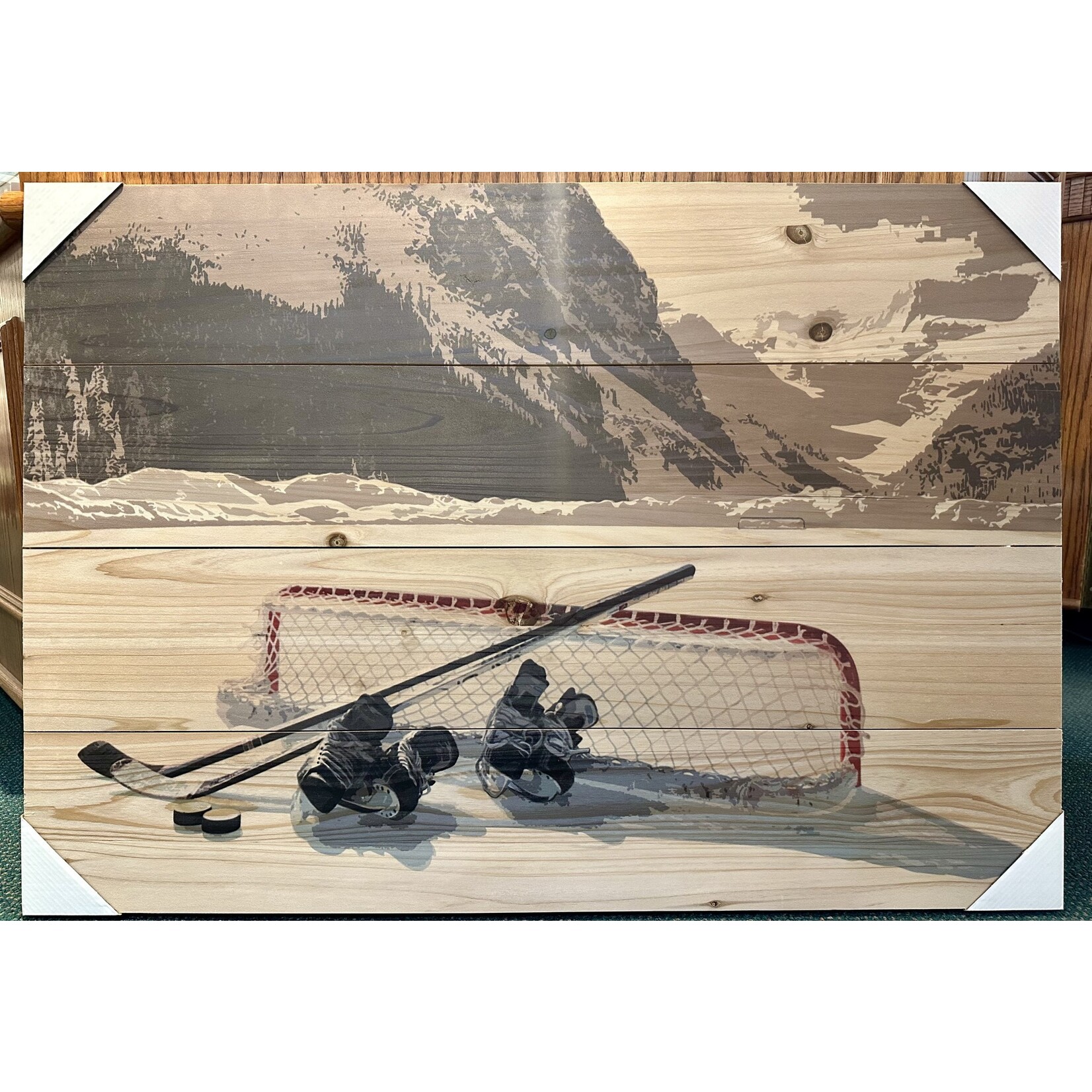 Wood Sign - Hockey Gear