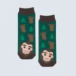 Messy Moose Socks -  Green Sasquatch