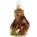Inge - Glass Ornament - Grizzly Bear