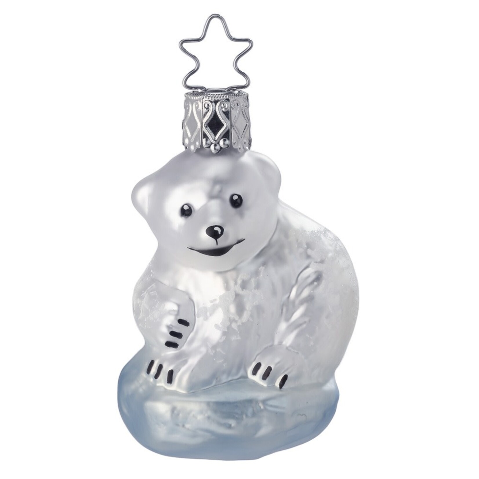 Inge - Glass Ornament - Baby Polar Bear
