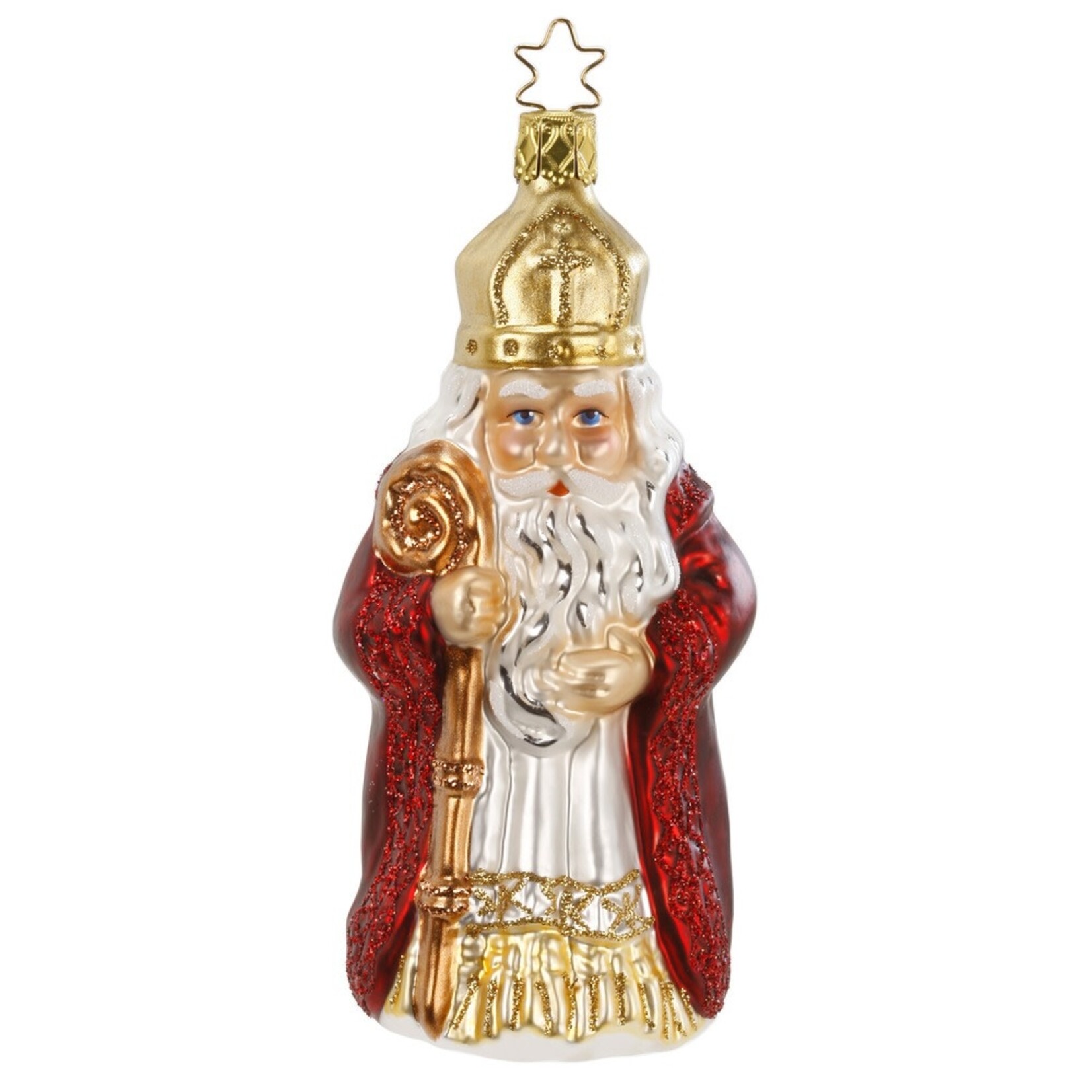 Inge - Glass Ornament - St. Nikolaus 5.6"