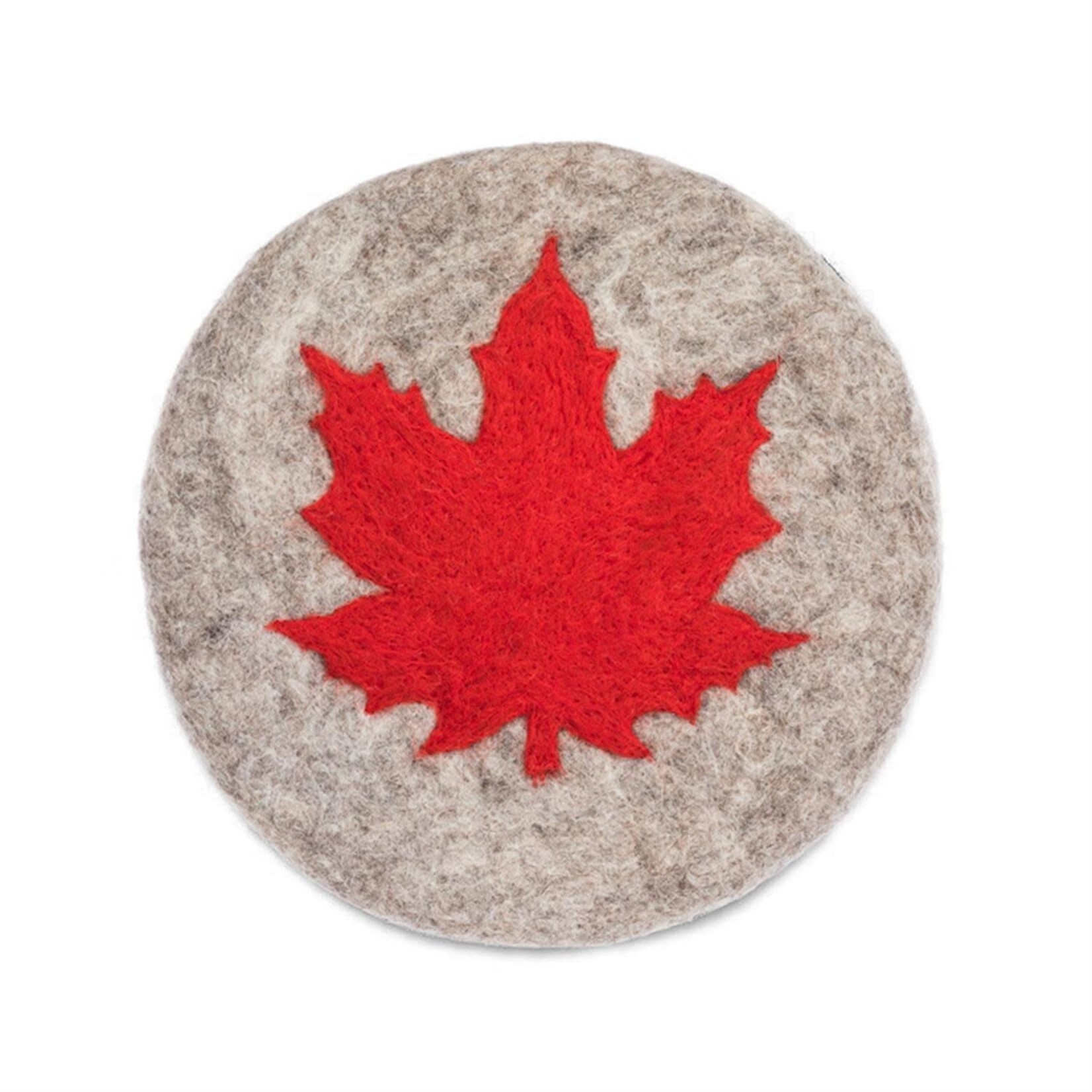 Abbott Wool Coaster - Maple Leaf