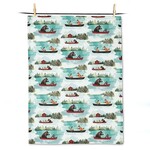 Abbott Tea Towel - Animals in Canoe