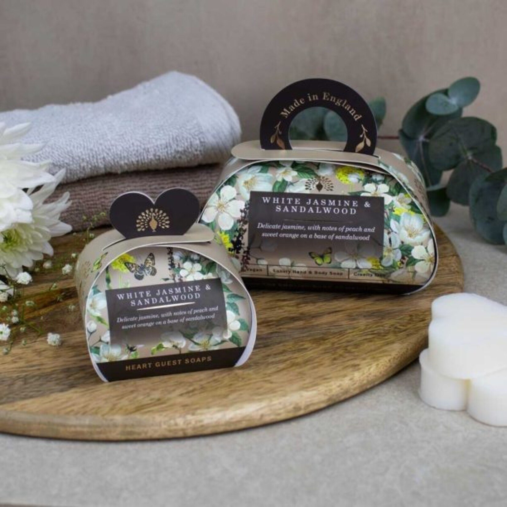 The English Soap Company Luxury Soap - White Jasmine & Sandalwood