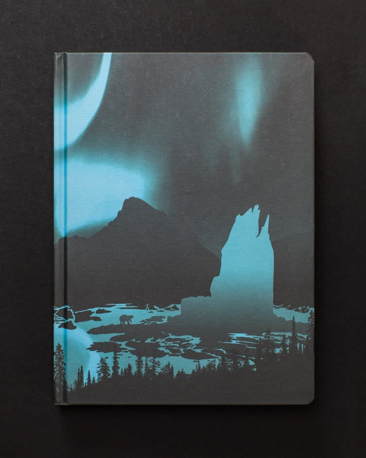 Black Paper Notebook - Arctic Ice