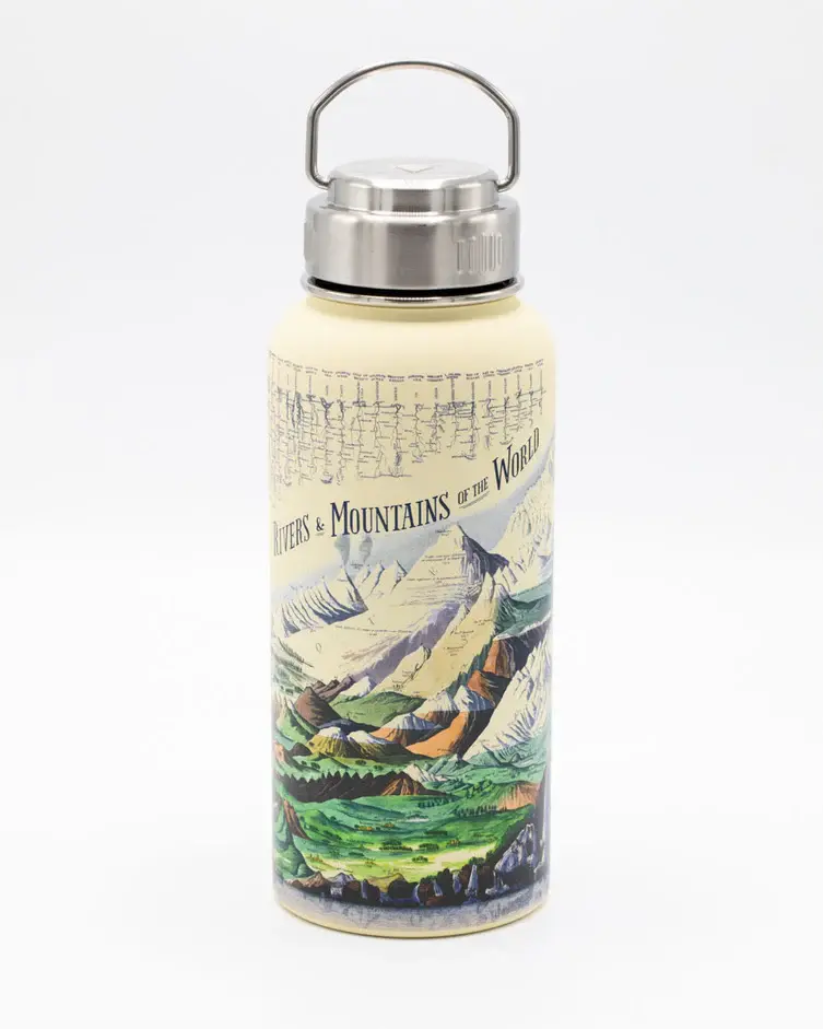 32oz Bottle - Mountains & Rivers