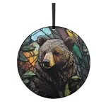D'ears Acrylic Window Ornament - Brown Bear